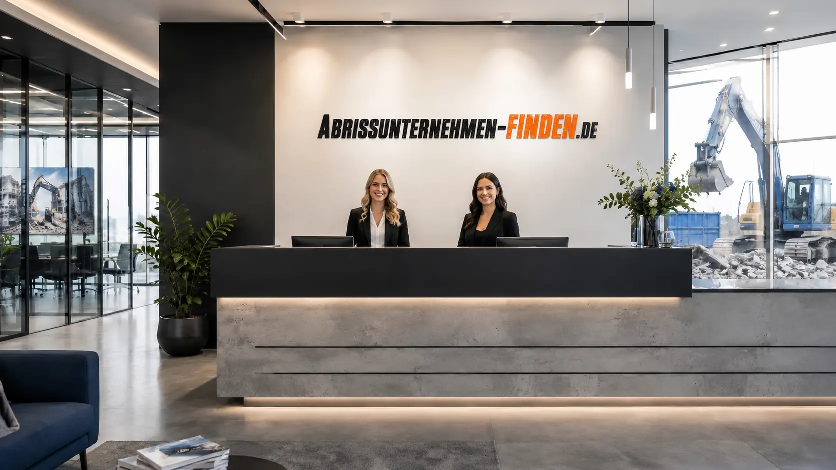 Anfrageaufnahme für Abrissunternehmen in Münster Abrissunternehmen Abbruchfirma Anfrageaufnahme Empfangsbereich Münster
