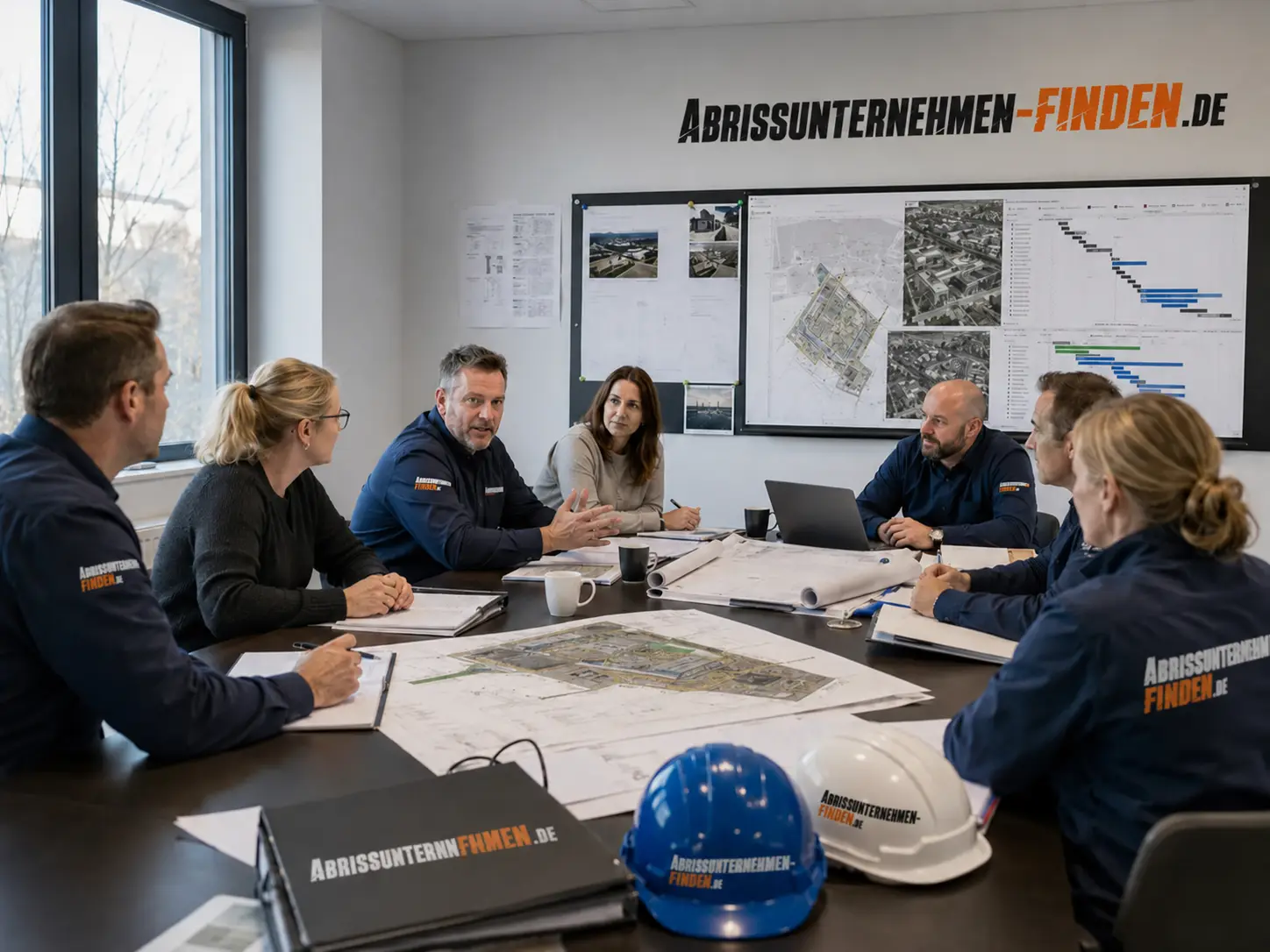 Projektplanung für Hausabriss mit Abrissunternehmen zur Abstimmung von Rückbau Ablauf und Kosten