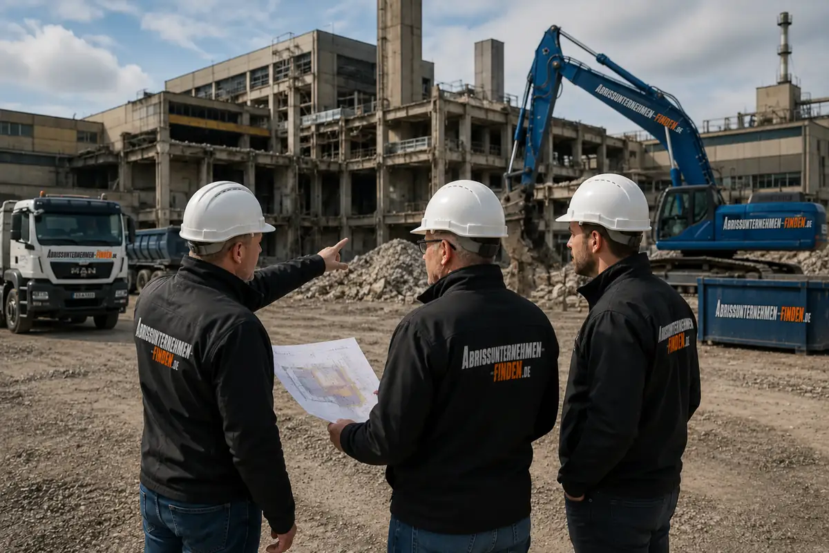 Objektbegehung vor Entkernung durch Abrissunternehmen deutschlandweit auf einer Abrissbaustelle