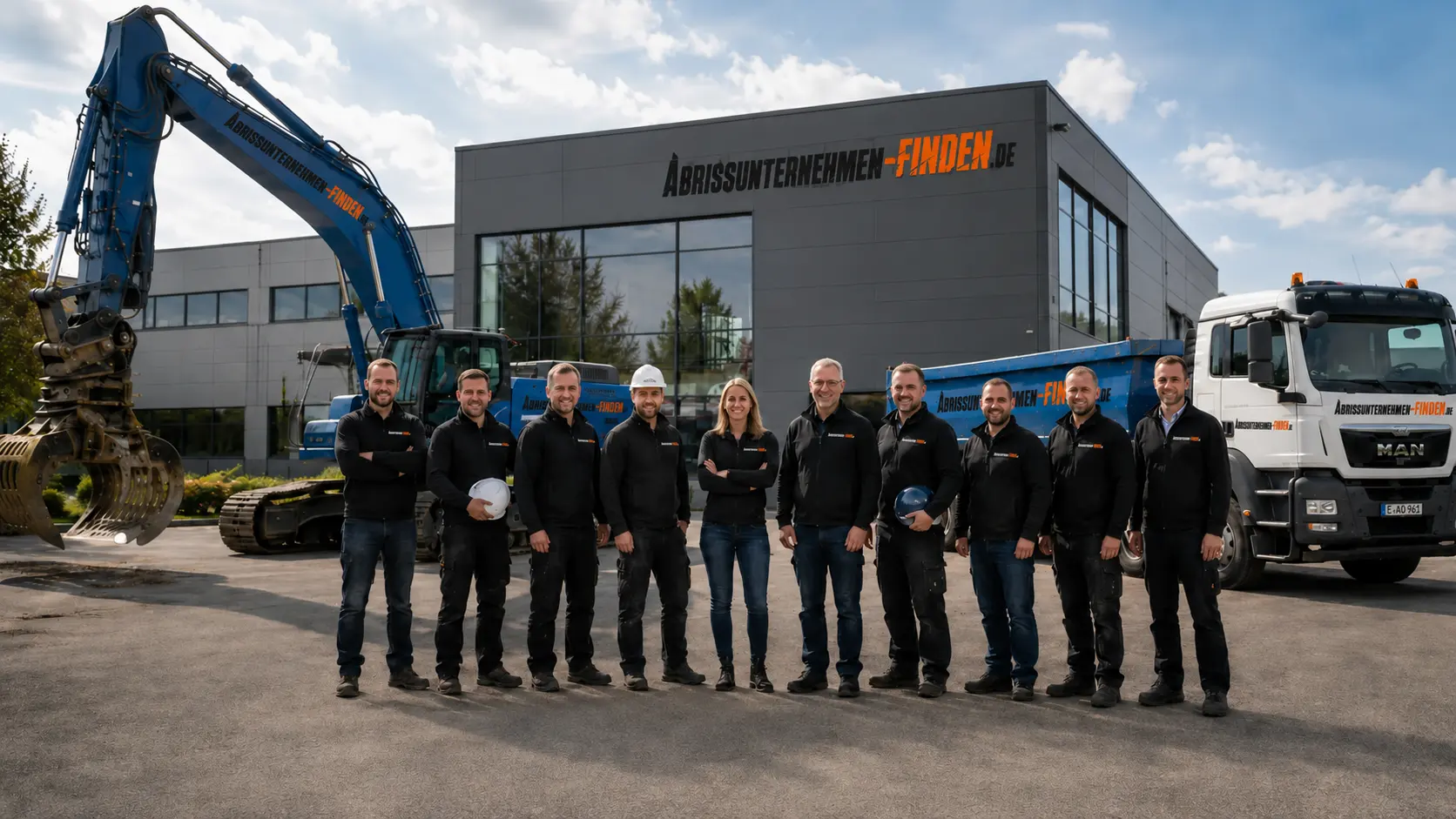 Team für professionellen Rückbau Gebäuderückbau und Abbrucharbeiten